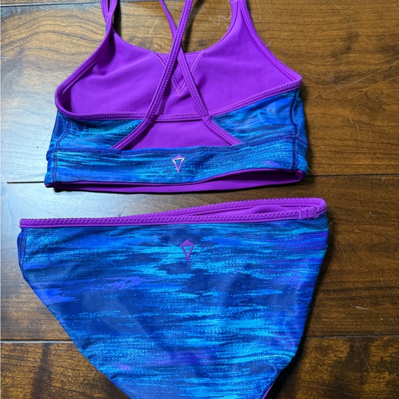 Ivivva reversible Blue and Purple Bikini Set - Picture 2 of 4